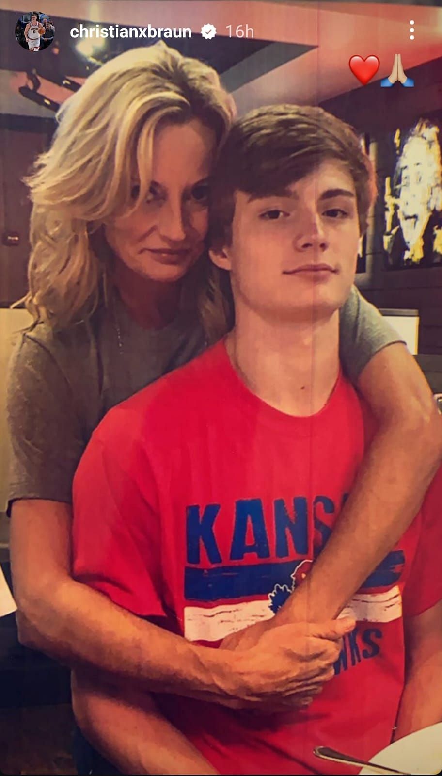 Christian Braun’s wholesome tribute to his mom, Lisa Braun.